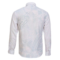 Polynesia Family Matching Tank Maxi Dress and Hawaiian Shirt Sharks Duo Tropical Off White