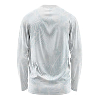 Polynesia Long Sleeve Shirt Sharks Duo Tropical Off White