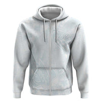 Polynesia Zip Hoodie Sharks Duo Tropical Off White LT7 Zip Hoodie White - Polynesian Pride