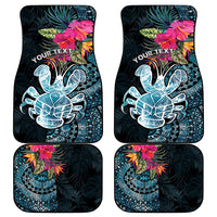 Niue Personalised Car Mats Hiapo Mix Coconut Crab