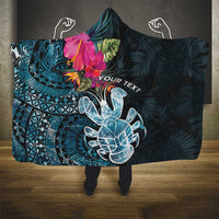 Niue Personalised Hooded Blanket Hiapo Mix Coconut Crab