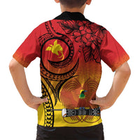 Papua New Guinea 50 Years Family Matching Long Sleeve Bodycon Dress and Hawaiian Shirt Motuan Motifs LT7 - Polynesian Pride