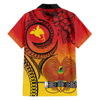 Papua New Guinea 50 Years Family Matching Long Sleeve Bodycon Dress and Hawaiian Shirt Motuan Motifs LT7 - Polynesian Pride