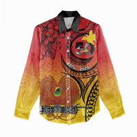 Papua New Guinea 50 Years Women Casual Shirt Motuan Motifs