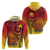 Papua New Guinea 50 Years Zip Hoodie Motuan Motifs