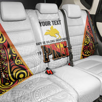 Personalized Papua New Guinea Back Car Seat Cover Hapi De bilong Indipendens PNG