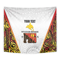 Personalized Papua New Guinea Tapestry Hapi De bilong Indipendens PNG