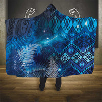 Aotearoa Taniko Matariki Hooded Blanket Cosmic Blue LT7 - Polynesian Pride