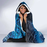 Aotearoa Taniko Matariki Hooded Blanket Cosmic Blue LT7 - Polynesian Pride