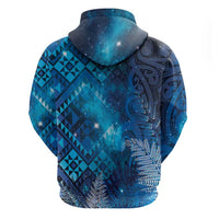 Aotearoa Taniko Matariki Hoodie Cosmic Blue LT7 - Polynesian Pride
