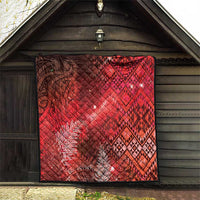 Aotearoa Taniko Matariki Quilt Cosmic Red LT7 - Polynesian Pride