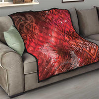 Aotearoa Taniko Matariki Quilt Cosmic Red LT7 - Polynesian Pride