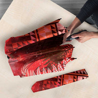 Aotearoa Taniko Matariki Umbrella Cosmic Red LT7 - Polynesian Pride