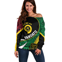 Vanuatu Independence Day Yumi 44 Off Shoulder Sweater