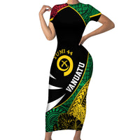 Vanuatu Independence Day Yumi 44 Short Sleeve Bodycon Dress