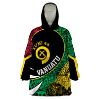 Vanuatu Independence Day Yumi 44 Wearable Blanket Hoodie LT7 One Size Colorful - Polynesian Pride