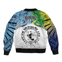 Malampa Fiji Day Bomber Jacket Gradient Style