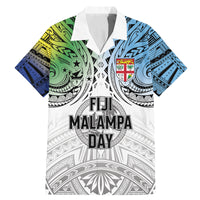 Malampa Fiji Day Family Matching Mermaid Dress and Hawaiian Shirt Gradient Style