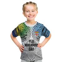 Malampa Fiji Day Kid T Shirt Gradient Style