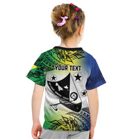 Malampa Day Kid T Shirt Emblem Gradient Style LT7 - Polynesian Pride