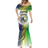 Malampa Day Mermaid Dress Emblem Gradient Style LT7 - Polynesian Pride