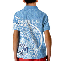 Tonga Apifo'ou Kolisi Personalized Kid Polo Shirt Ngatu Tokelaufeletoa Motifs