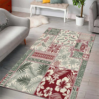 Aloha Hawaii Pastel Christmas Patchwork Area Rug Classic Style - Polynesian Pride