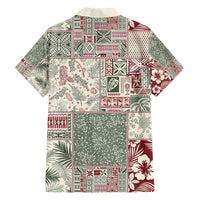 Aloha Hawaii Pastel Christmas Patchwork Family Matching Summer Maxi Dress and Hawaiian Shirt Classic Style - Polynesian Pride