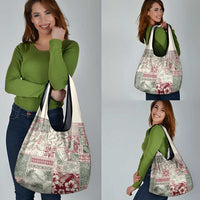 Aloha Hawaii Pastel Christmas Patchwork Grocery Bag Classic Style - Polynesian Pride