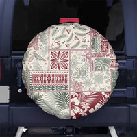 Aloha Hawaii Pastel Christmas Patchwork Spare Tire Cover Classic Style - Polynesian Pride