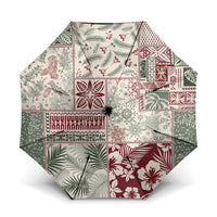 Aloha Hawaii Pastel Christmas Patchwork Umbrella Classic Style - Polynesian Pride