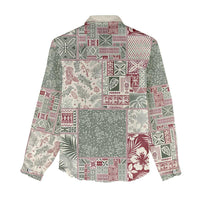 Aloha Hawaii Pastel Christmas Patchwork Women Casual Shirt Classic Style - Polynesian Pride