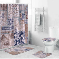 Aloha Hawaii Pastel Christmas Patchwork Bathroom Set Rustic Style - Polynesian Pride