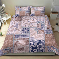 Aloha Hawaii Pastel Christmas Patchwork Bedding Set Rustic Style - Polynesian Pride