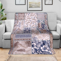 Aloha Hawaii Pastel Christmas Patchwork Blanket Rustic Style - Polynesian Pride