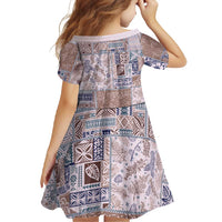 Aloha Hawaii Pastel Christmas Patchwork Family Matching Off Shoulder Maxi Dress and Hawaiian Shirt Rustic Style - Polynesian Pride