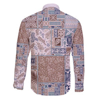 Aloha Hawaii Pastel Christmas Patchwork Family Matching Puletasi and Hawaiian Shirt Rustic Style - Polynesian Pride