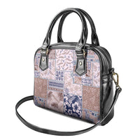 Aloha Hawaii Pastel Christmas Patchwork Shoulder Handbag Rustic Style - Polynesian Pride