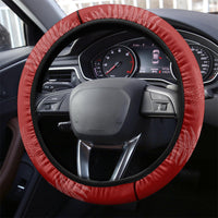 New Zealand Christmas Steering Wheel Cover Silver Fern Mix Kiwi Bird Ver01 LT7 - Polynesian Pride