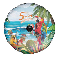 Aloha Hawaii Christmas Spare Tire Cover It's 5 o'clock Somewhere