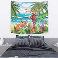 Aloha Hawaii Christmas Tapestry It's 5 o'clock Somewhere