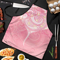 Breast Cancer Awareness Maori Aotearoa Apron Manta Ray - Pink Glaze - Polynesian Pride