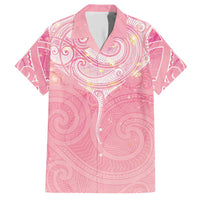 Breast Cancer Awareness Maori Aotearoa Hawaiian Shirt Manta Ray - Pink Glaze LT7 Pink - Polynesian Pride