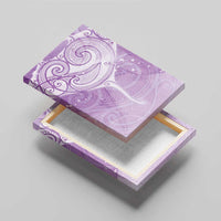 Epilepsy Awareness Maori Aotearoa Canvas Wall Art Manta Ray - Purple Glaze - Polynesian Pride