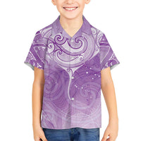 Epilepsy Awareness Maori Aotearoa Hawaiian Shirt Manta Ray - Purple Glaze - Polynesian Pride