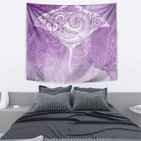 Epilepsy Awareness Maori Aotearoa Tapestry Manta Ray - Purple Glaze - Polynesian Pride