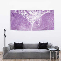 Epilepsy Awareness Maori Aotearoa Tapestry Manta Ray - Purple Glaze - Polynesian Pride