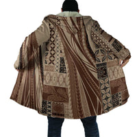 Pasifika Women's Day - Samoa Siapo Malu Tattoo Inspired Cloak Beige