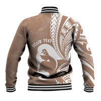 Mother's Day Baseball Jacket Polynesia Vintage Hibiscus - Brown LT7 - Polynesian Pride