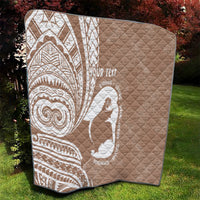 Mother's Day Quilt Polynesia Vintage Hibiscus - Brown LT7 - Polynesian Pride
